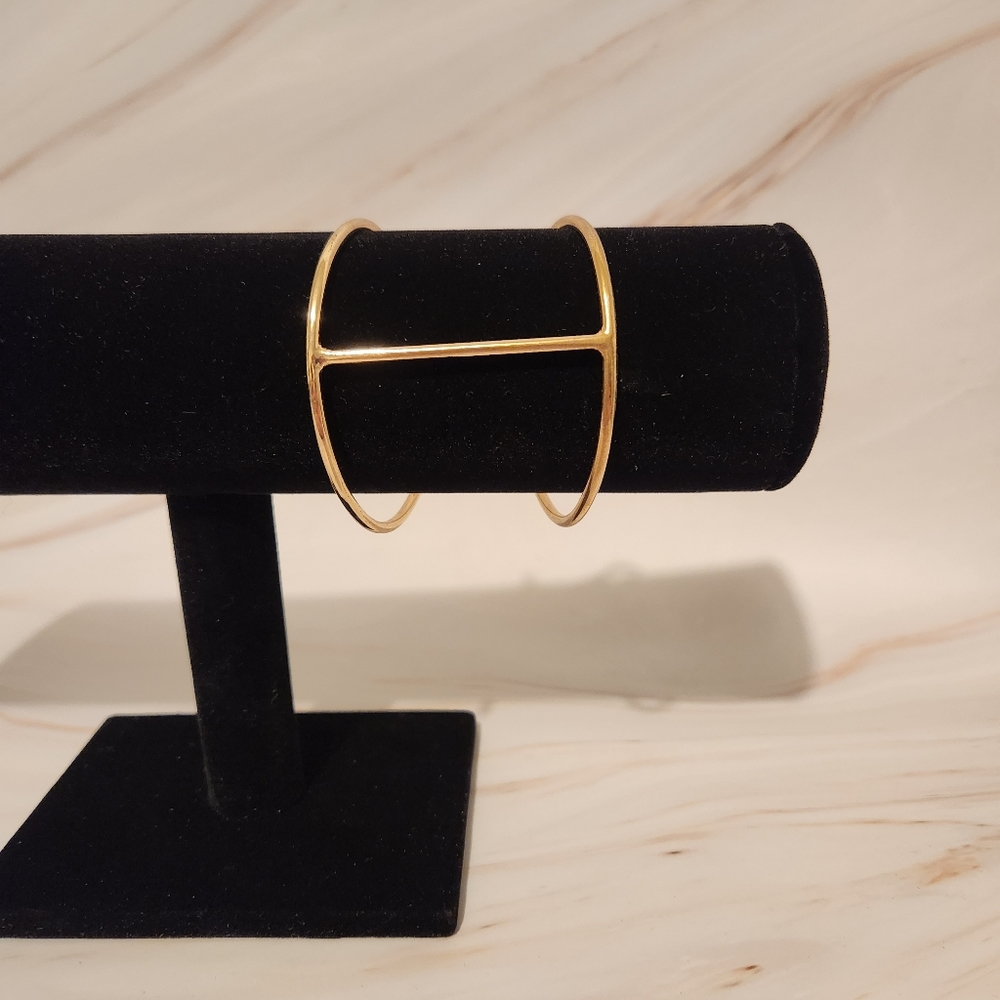 Gold Tone Cuff Bracelet